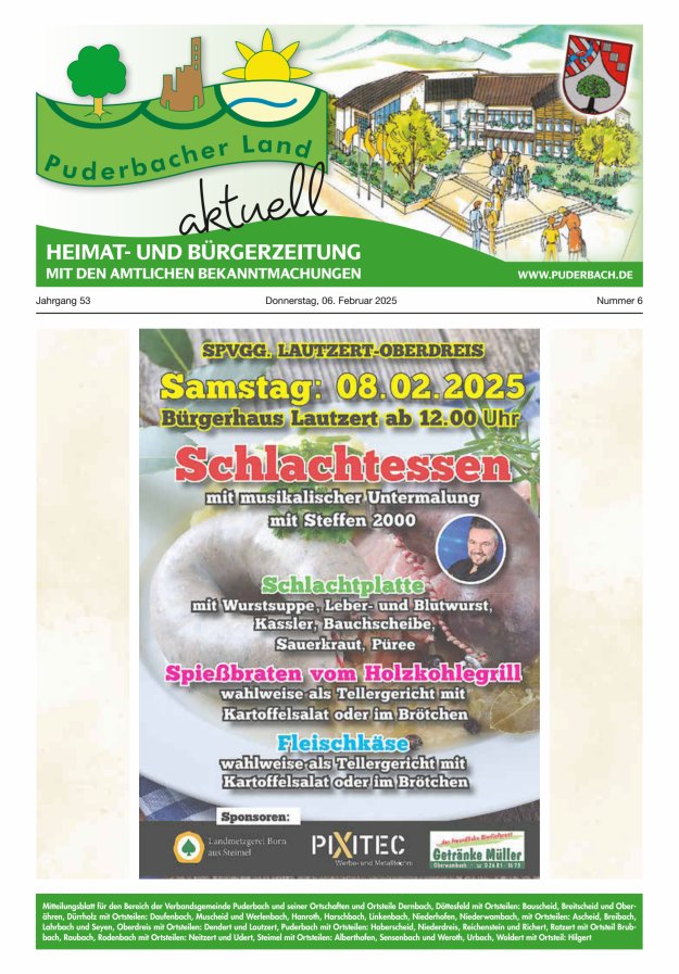 Puderbacher Land aktuell Titelblatt 06/2025