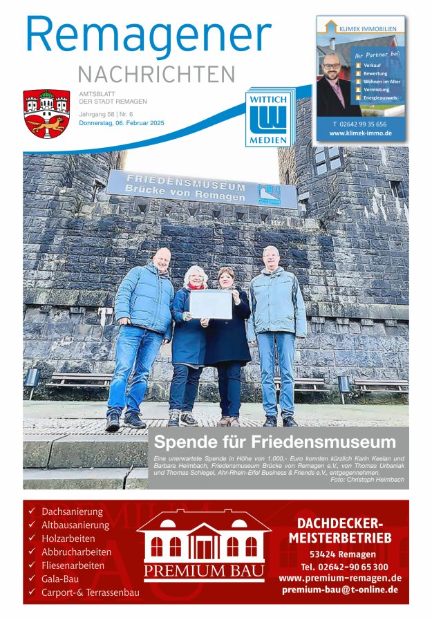 Remagener Nachrichten Titelblatt 06/2025