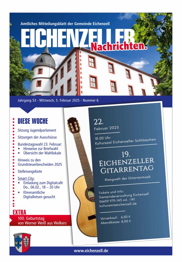 Amtliches Mitteilungsblatt der Gemeinde Eichenzell Titelblatt 06/2025