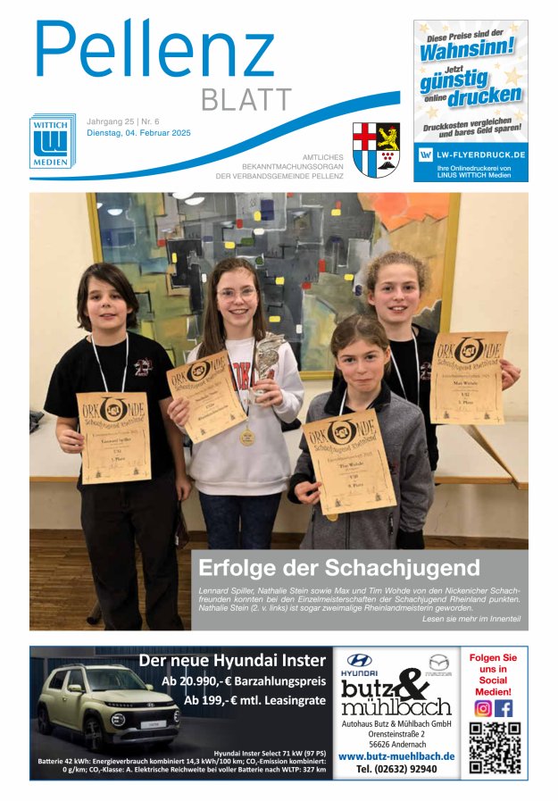 Pellenzblatt Titelblatt 06/2025