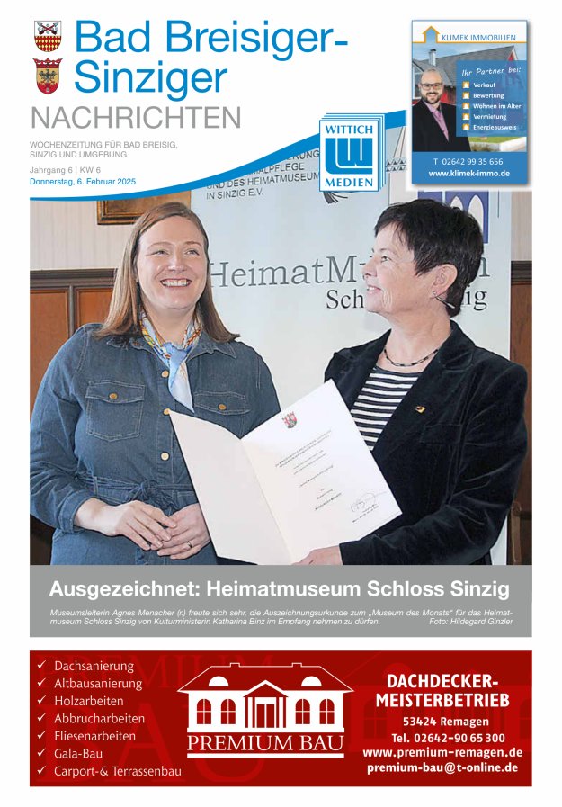 Bad Breisiger-Sinziger Nachrichten Titelblatt 06/2025