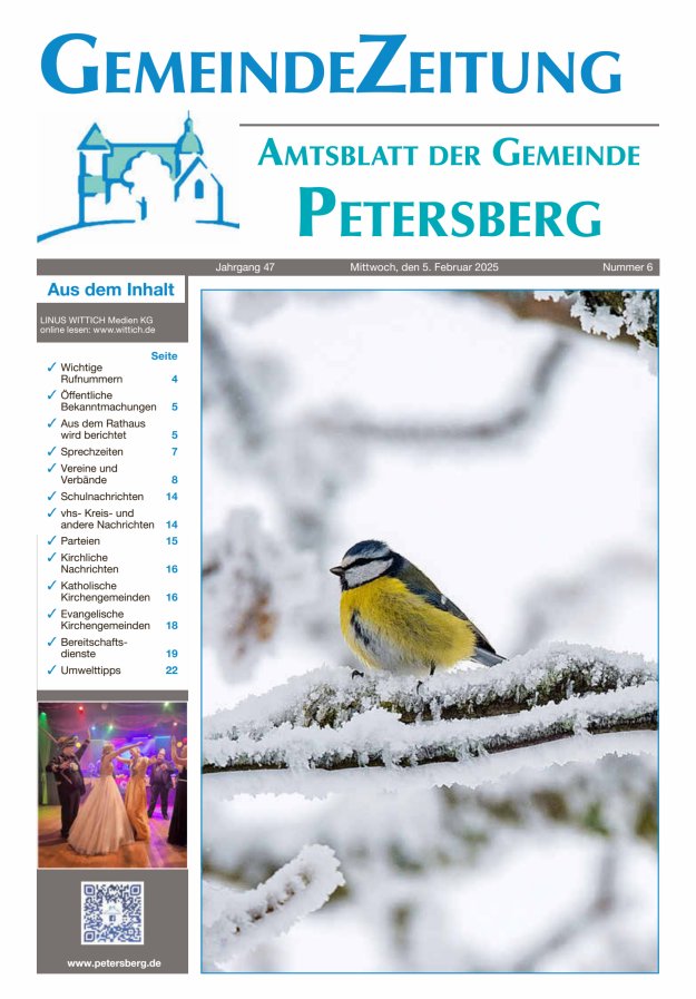 Amtsblatt Blickpunkt Petersberg Titelblatt 06/2025