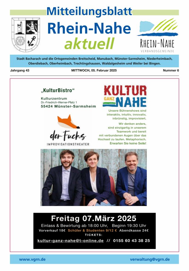 Rhein-Nahe aktuell Titelblatt 06/2025