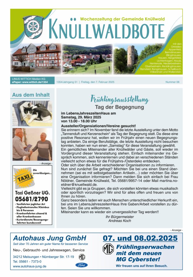Knüllwaldbote Titelblatt 06/2025