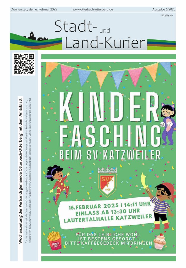 Stadt- und Land-Kurier Otterbach-Otterberg Titelblatt 06/2025