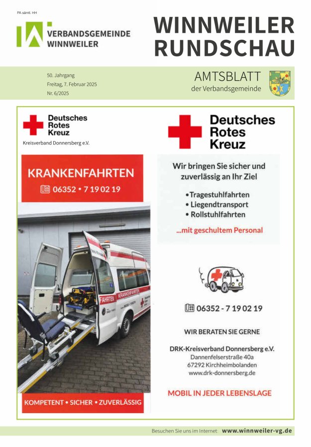 Winnweiler Rundschau Titelblatt 06/2025