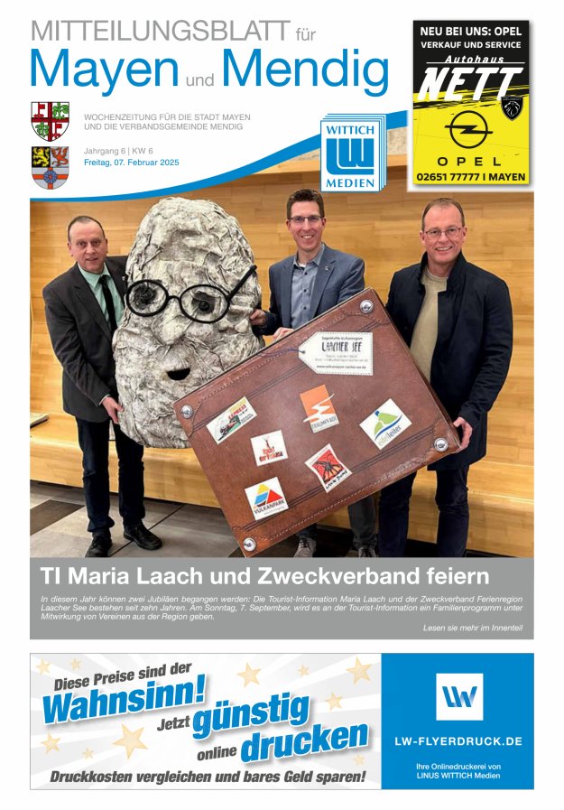 Mitteilungsblatt für Mayen und Mendig Titelblatt 06/2025