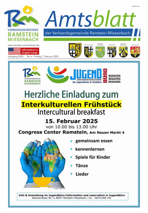 Amtsblatt VG Ramstein-Miesenbach Titelblatt 06/2025