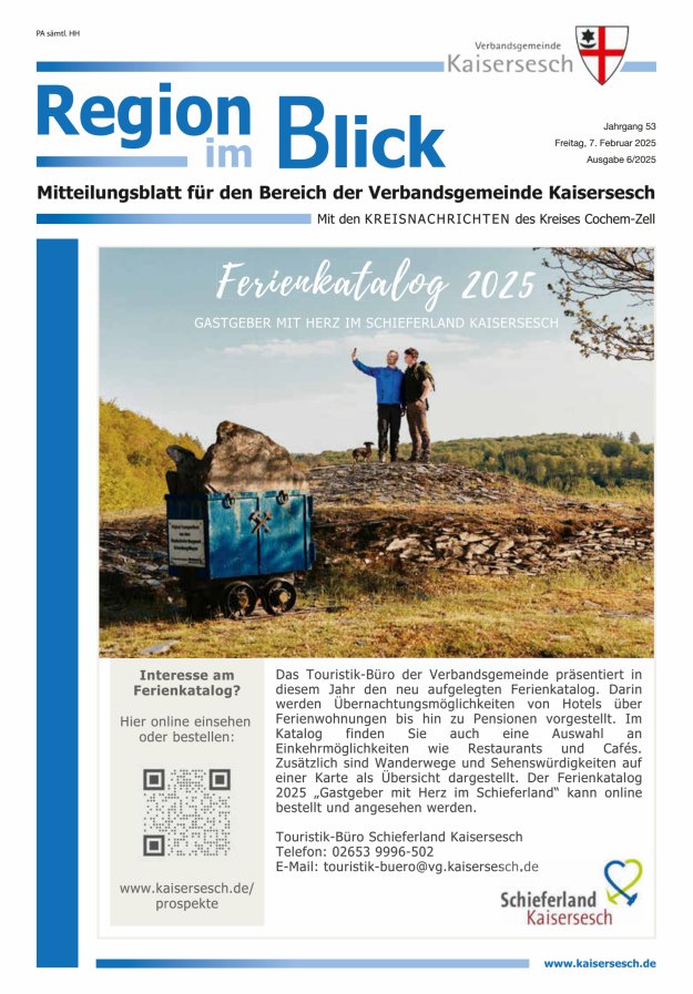 Region im Blick VG Kaisersesch Titelblatt 06/2025