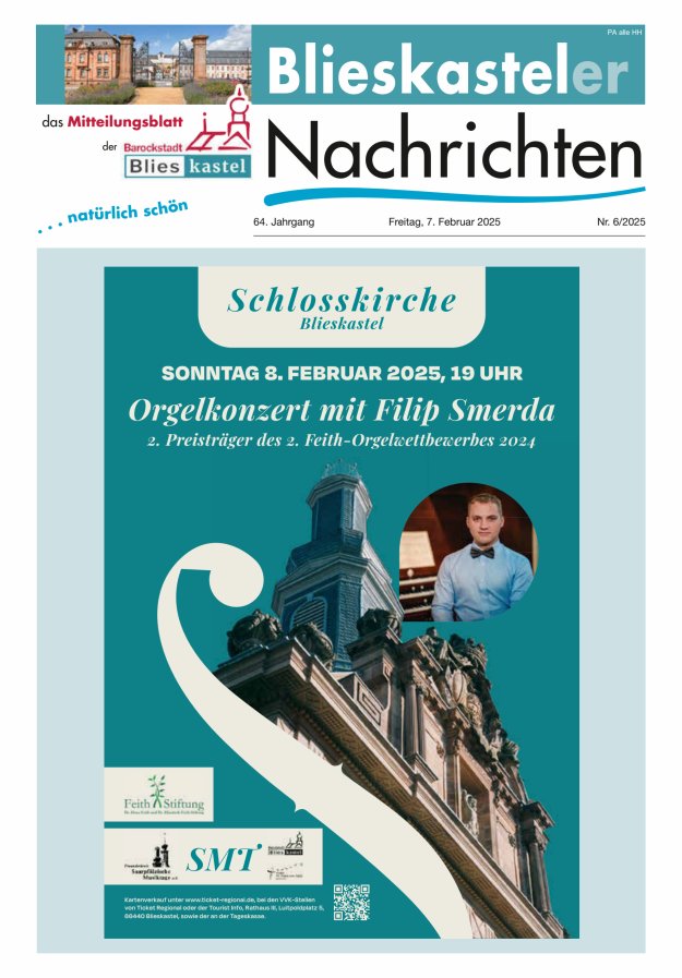 Blieskasteler Nachrichten  Titelblatt 06/2025
