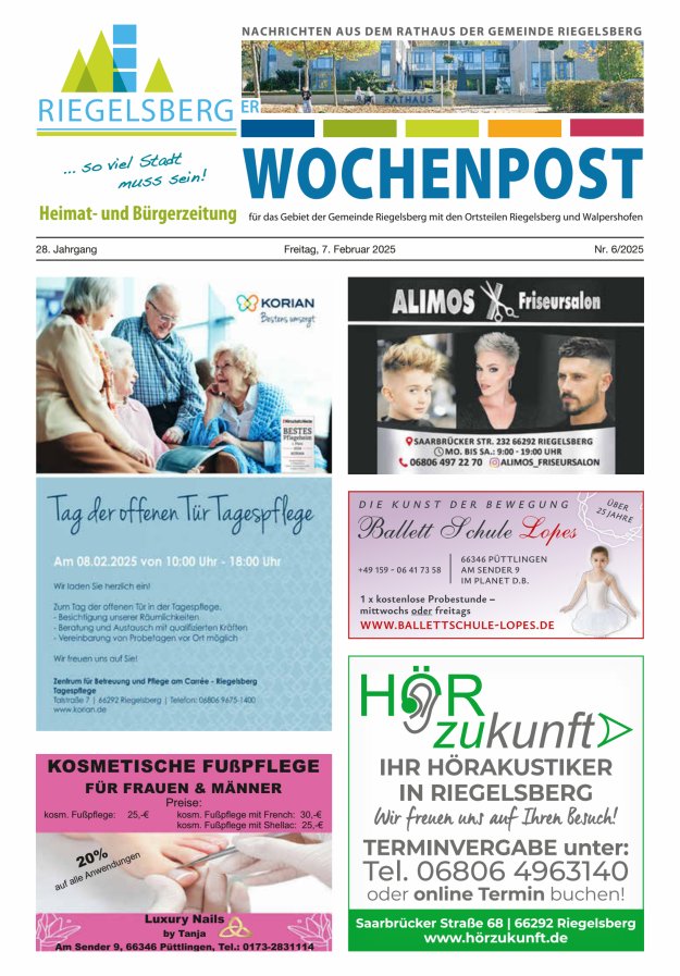 Riegelsberger Wochenpost Titelblatt 06/2025