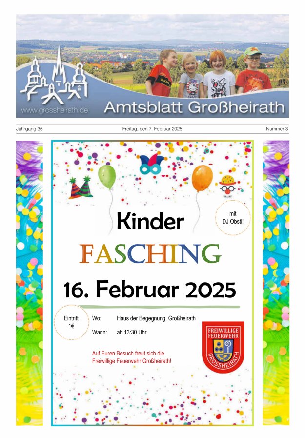 Amtsblatt Großheirath Titelblatt 03/2025