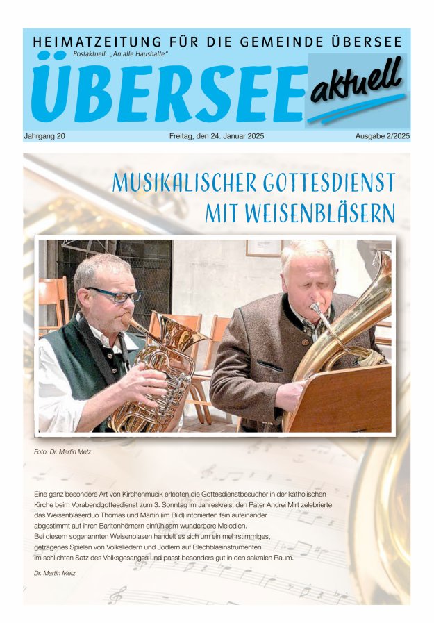 Übersee Aktuell Titelblatt 03/2025