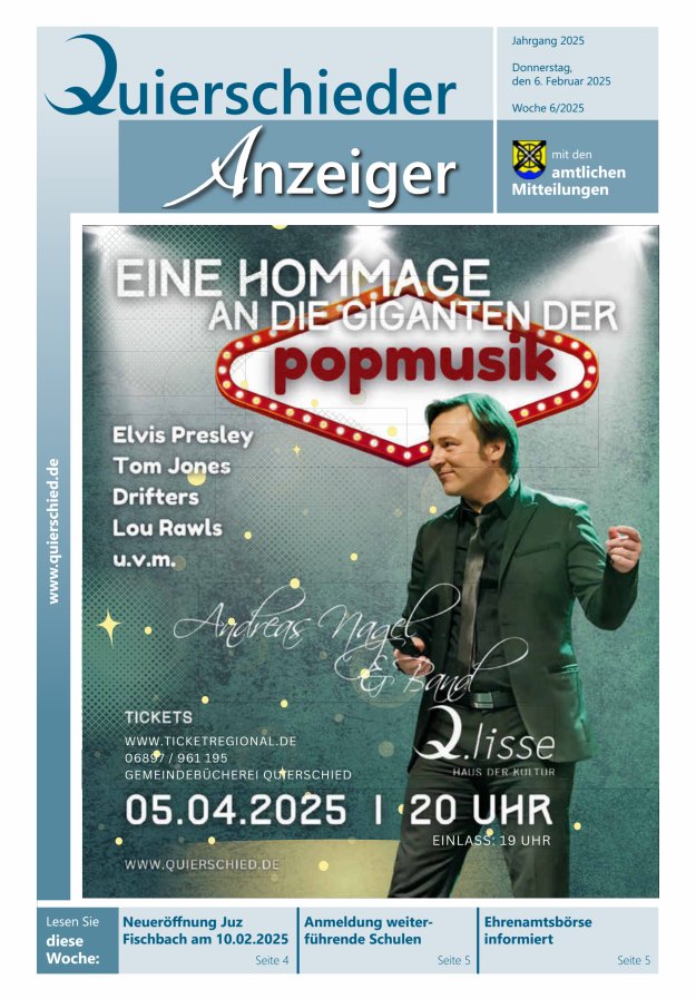 Quierschieder Anzeiger Titelblatt 06/2025