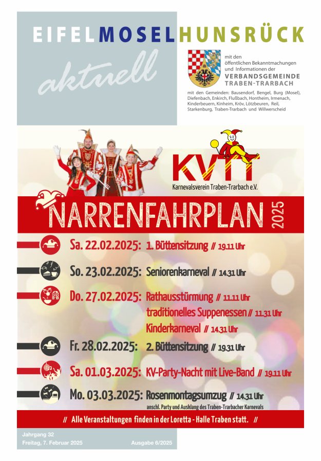 Eifel-Mosel-Hunsrück aktuell VG Traben-Trarbach Titelblatt 06/2025