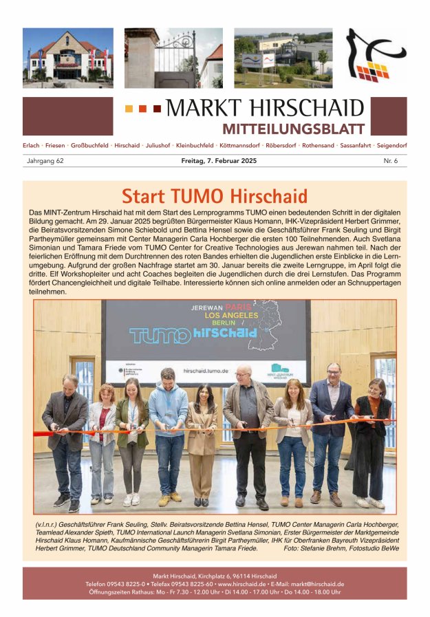 Mitteilungsblatt Markt Hirschaid Titelblatt 06/2025