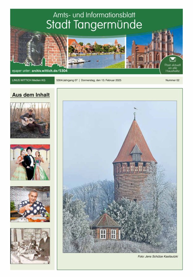 Tangermünde Titelblatt 02/2025