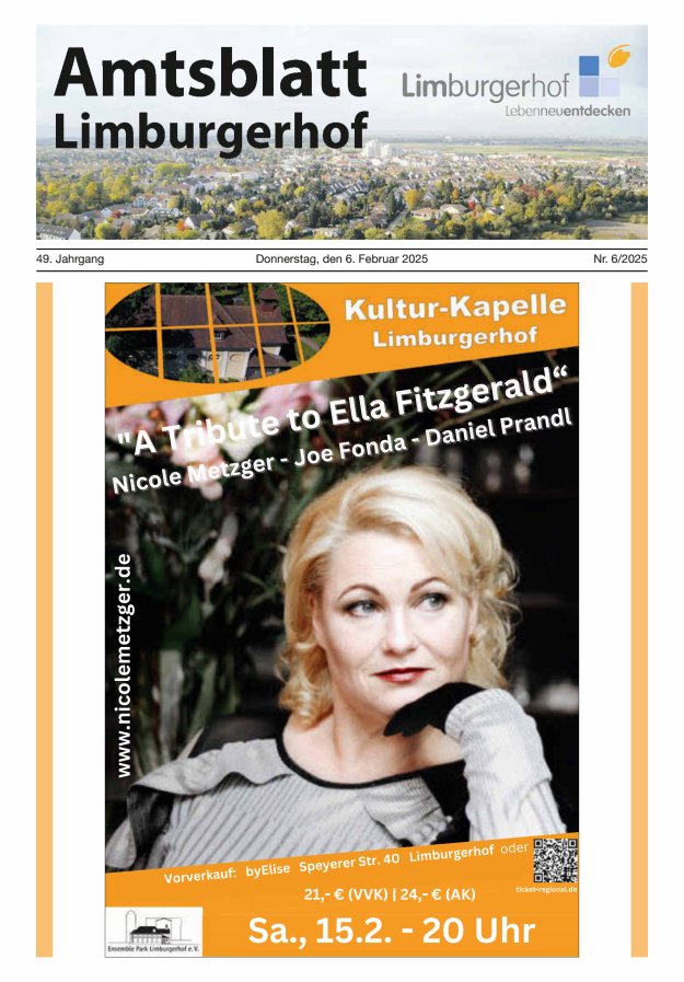 Amtsblatt Limburgerhof Titelblatt 06/2025