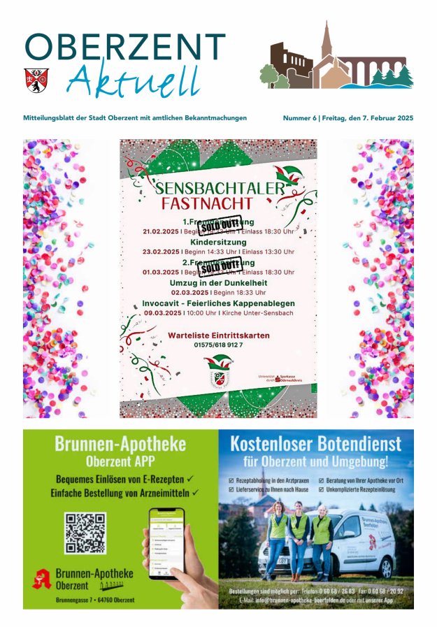 Oberzent aktuell Titelblatt 06/2025