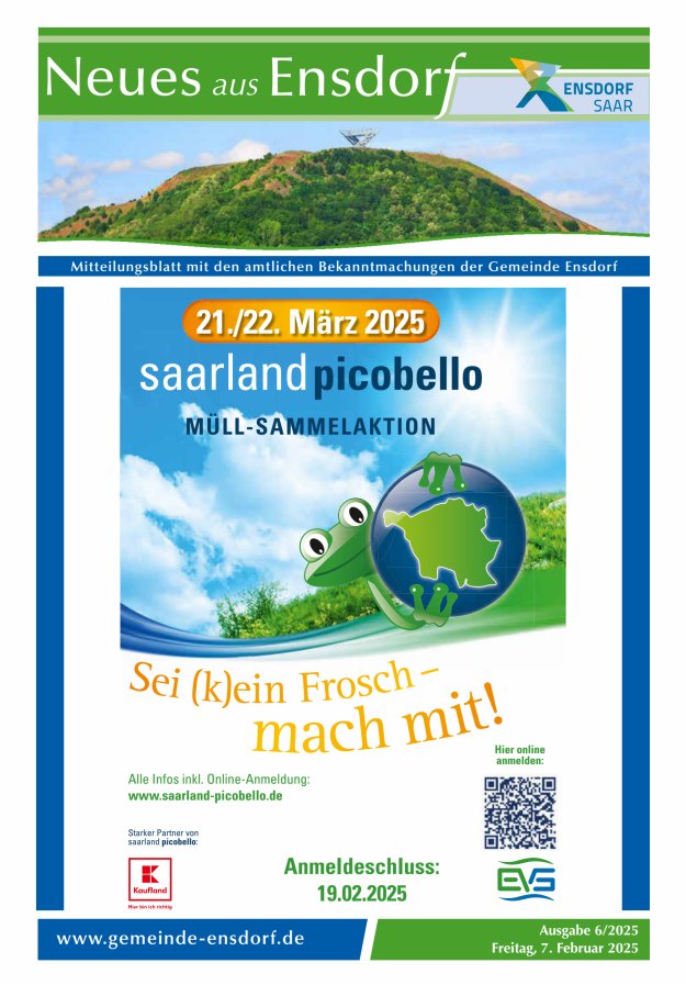 Neues aus Ensdorf Titelblatt 06/2025