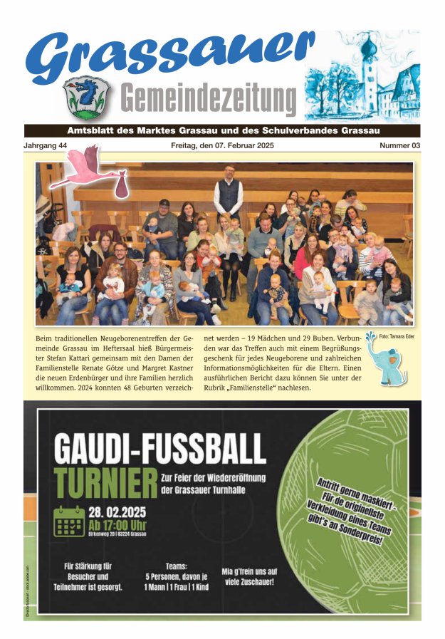 Grassauer Gemeindezeitung Titelblatt 03/2025