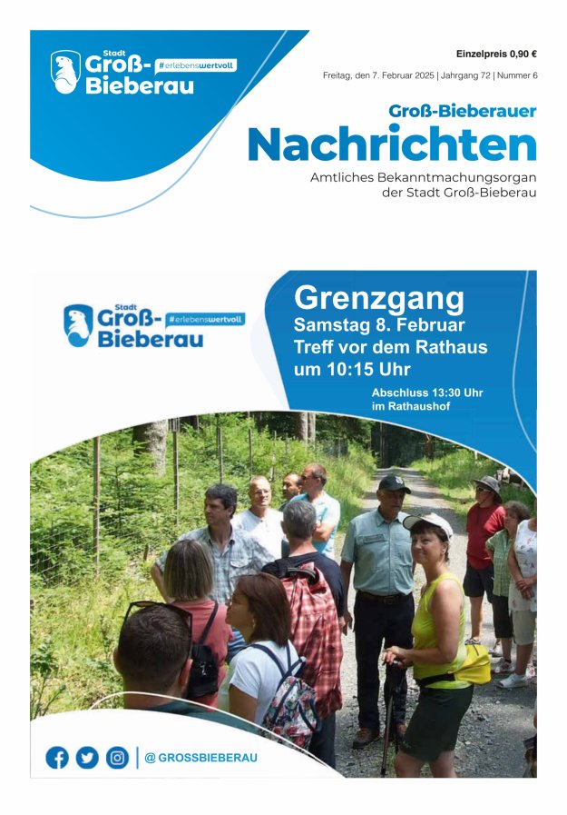 Groß-Bieberauer Nachrichten Titelblatt 06/2025