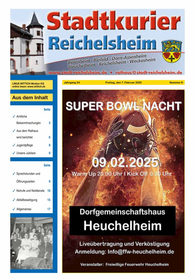 Stadtkurier Reichelsheim Titelblatt 06/2025