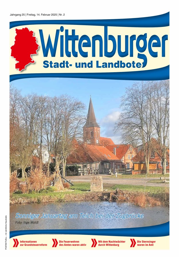 Wittenburger Stadt- und Landbote Titelblatt 02/2025