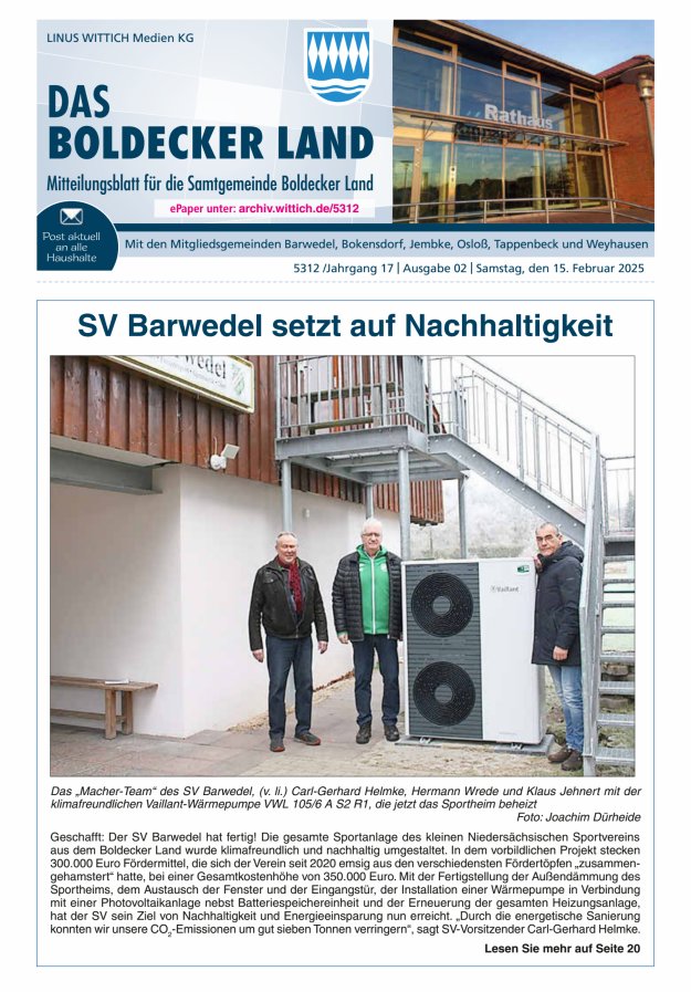 Samtgemeinde Boldecker Land Titelblatt 02/2025