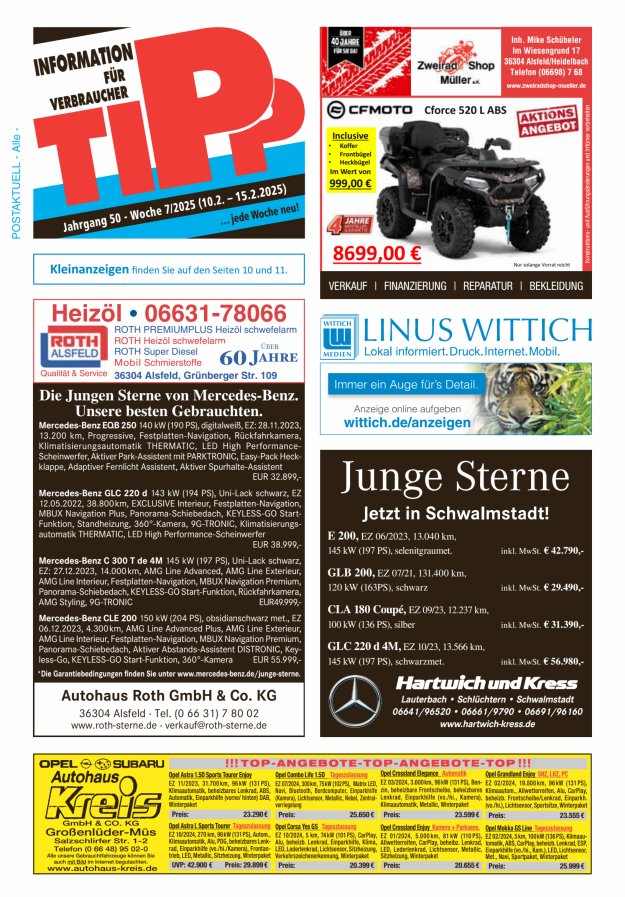 Tipp Vogelsberg Titelblatt 07/2025