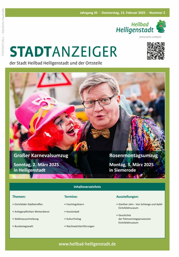 Heiligenstadt Anzeiger Titelblatt 02/2025