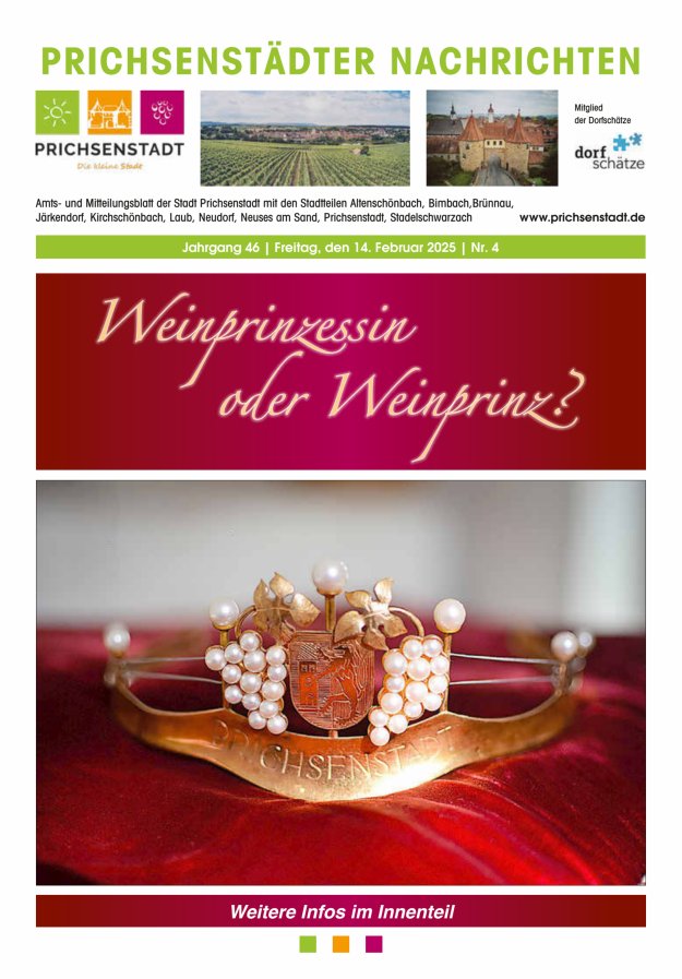 Prichsenstädter Nachrichten Titelblatt 04/2025