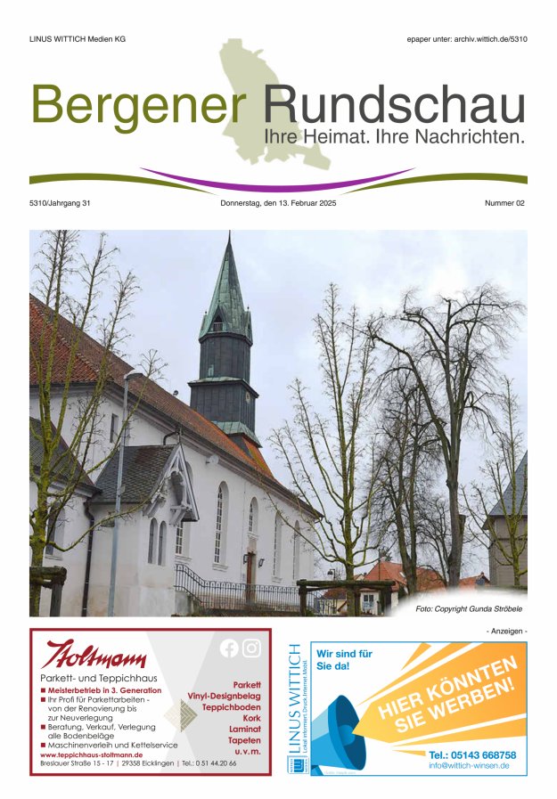 Bergener Rundschau Titelblatt 02/2025