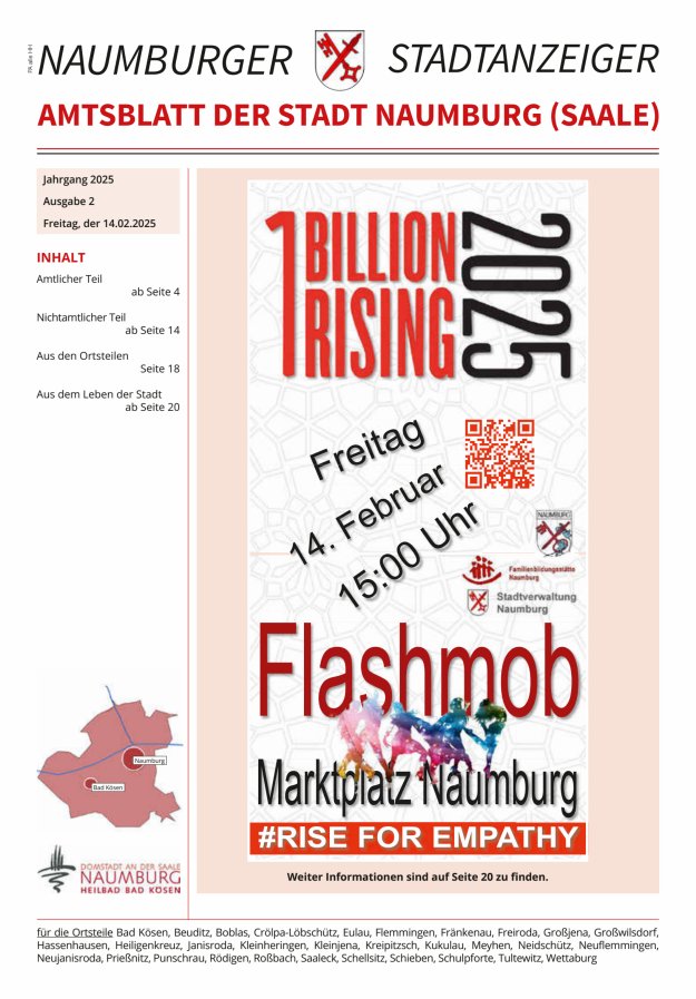 Amtsblatt der Stadt Naumburg (Saale) Titelblatt 02/2025