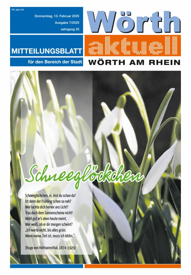 Wörth aktuell Titelblatt 06/2025