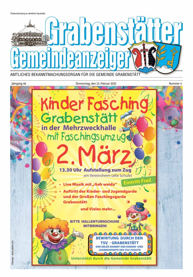 Grabenstätter Gemeindeanzeiger Titelblatt 04/2025
