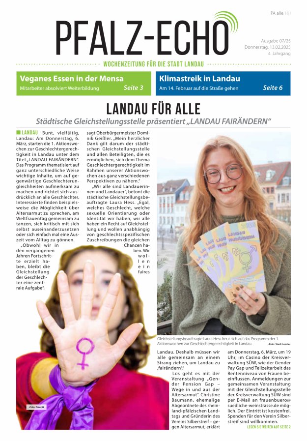 Pfalz-Echo Titelblatt 07/2025