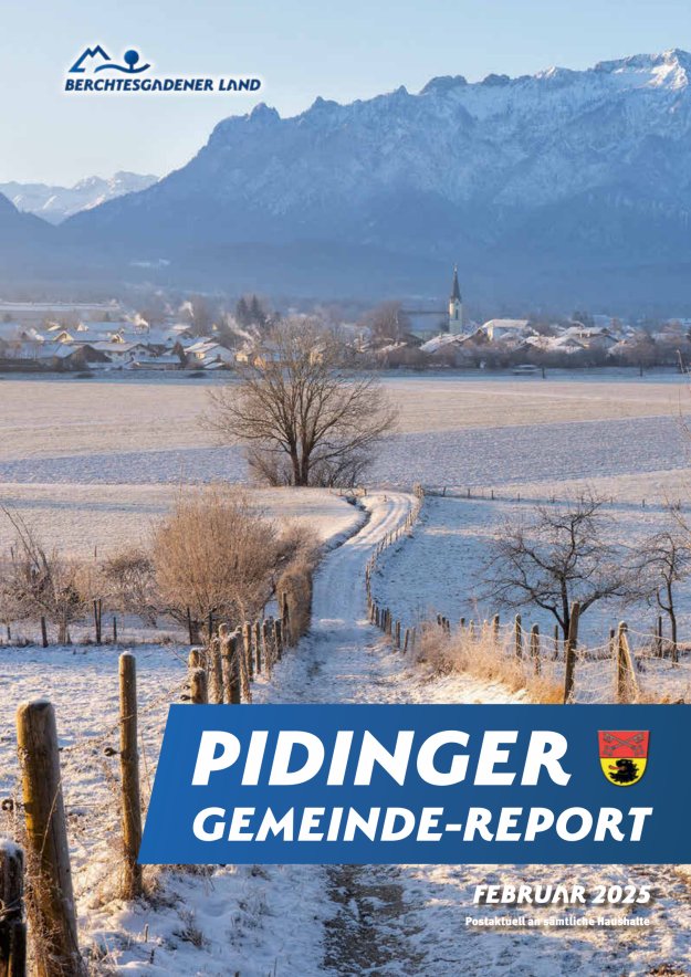 Pidinger Gemeinde-Report Titelblatt 01/2025