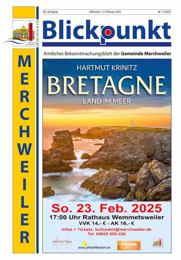 Blickpunkt Merchweiler Titelblatt 07/2025
