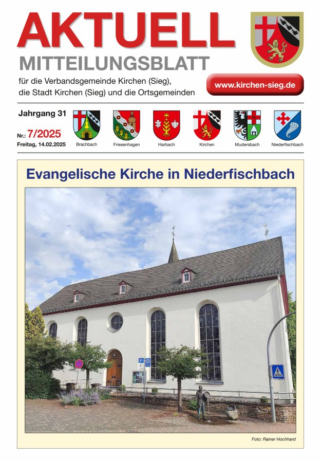 Aktuell - Mitteilungsblatt für die VG Kirchen (Sieg) Titelblatt 07/2025