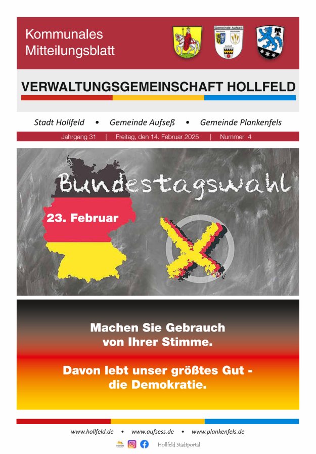 MB der Verwaltungsgemeinschaft Hollfeld  Titelblatt 04/2025
