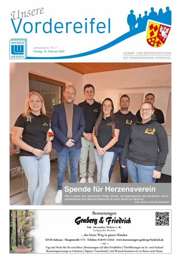 Mitteilungsblatt Vordereifel - Heimat- u Bürgerzeitung der VG Vordereifel Titelblatt 07/2025