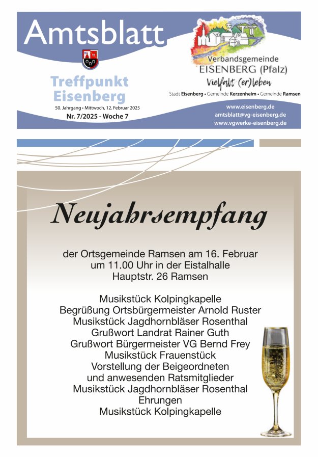 Treffpunkt Eisenberg Titelblatt 07/2025