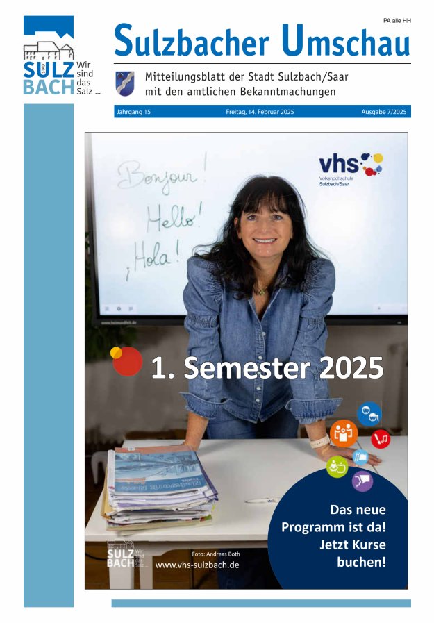 Sulzbacher Umschau Titelblatt 07/2025