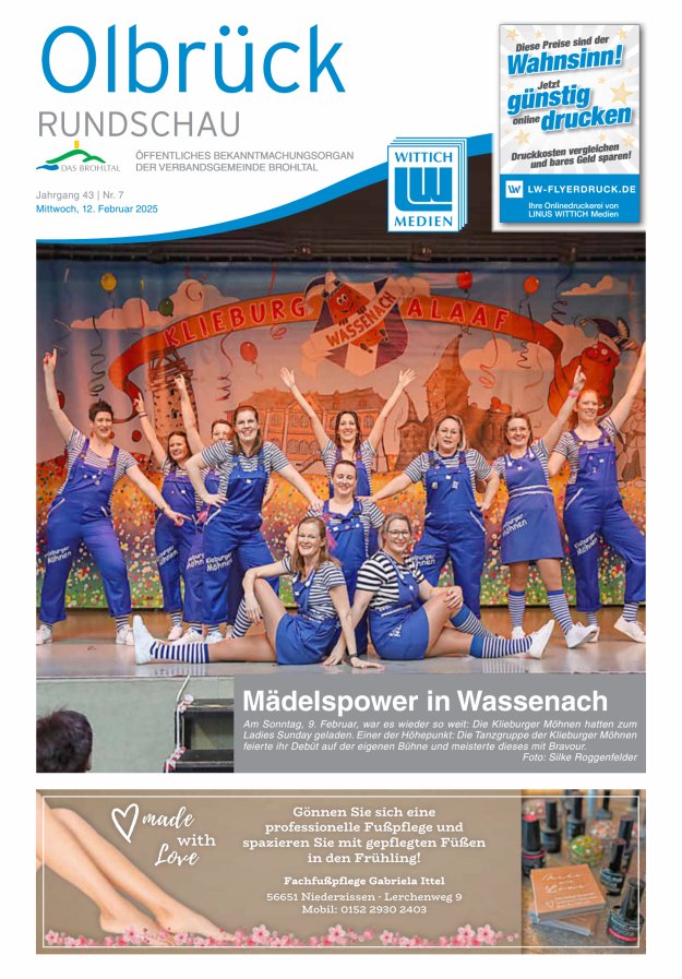 Olbrück Rundschau Titelblatt 07/2025