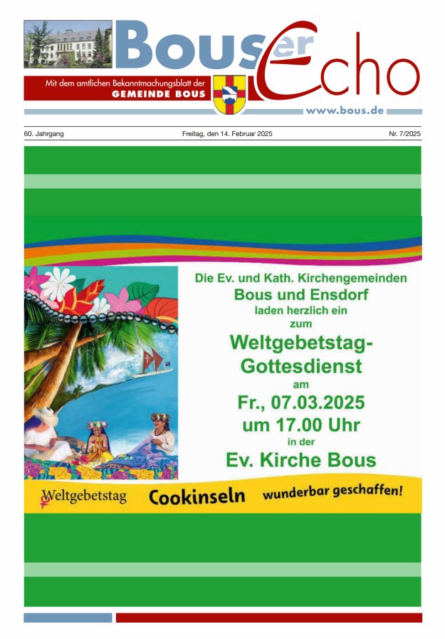 Bouser Echo Titelblatt 07/2025