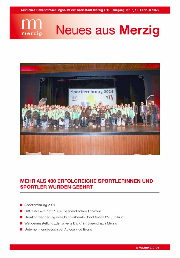 Neues aus Merzig Titelblatt 07/2025