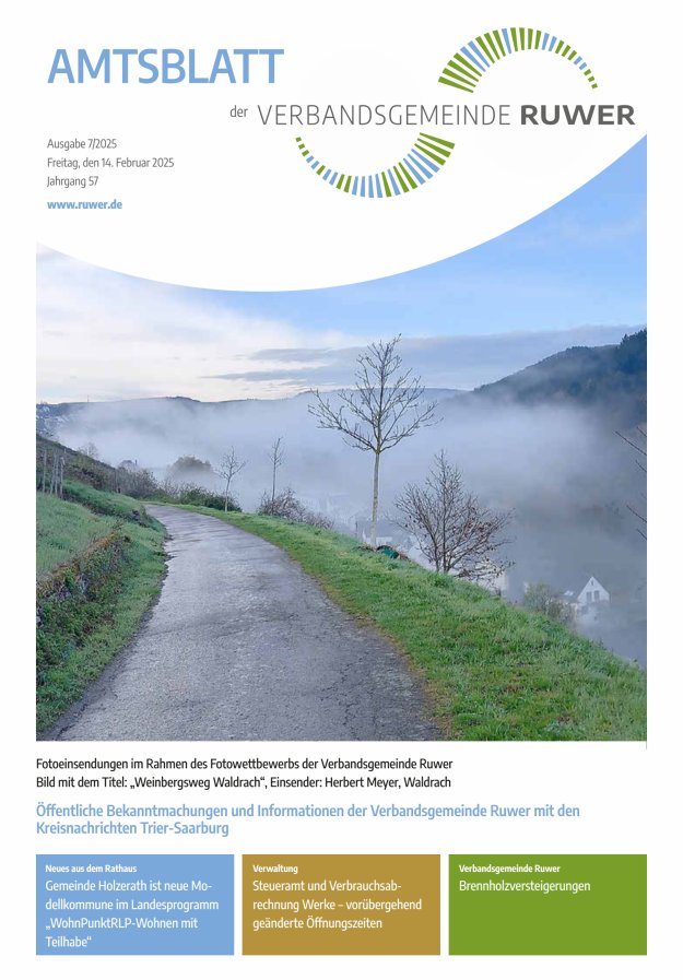 Amtsblatt VG Ruwer Titelblatt 07/2025