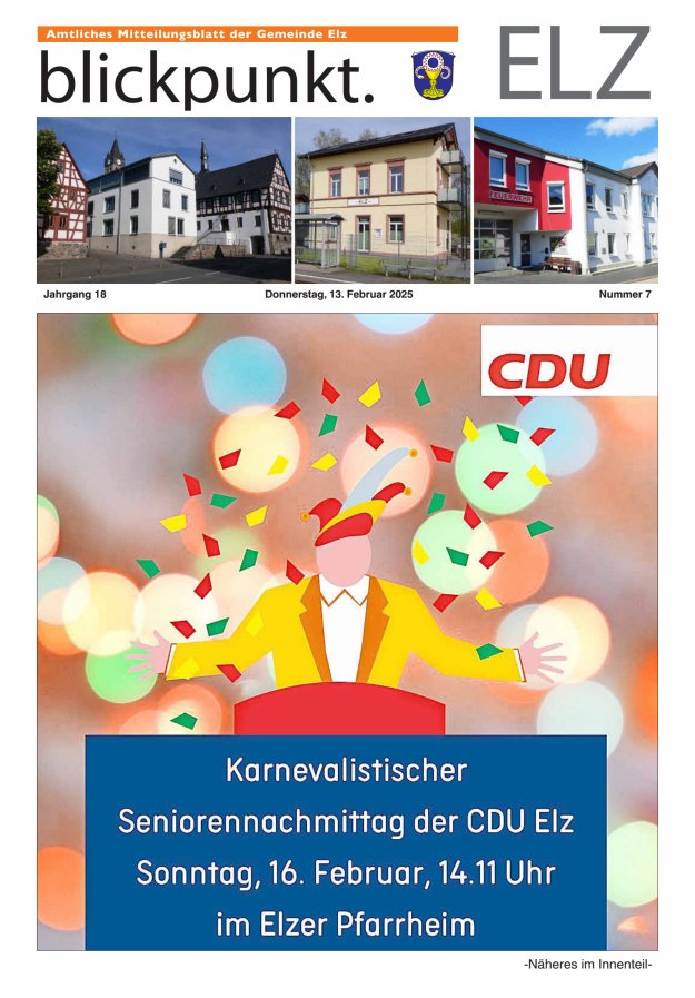 Blickpunkt Elz Titelblatt 07/2025