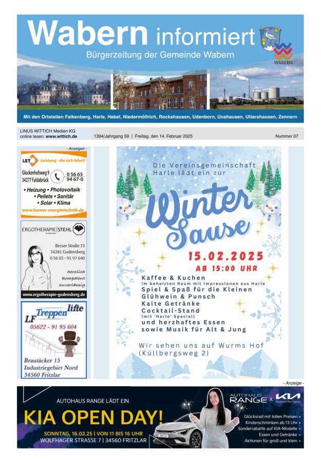 Wabern informiert Titelblatt 07/2025